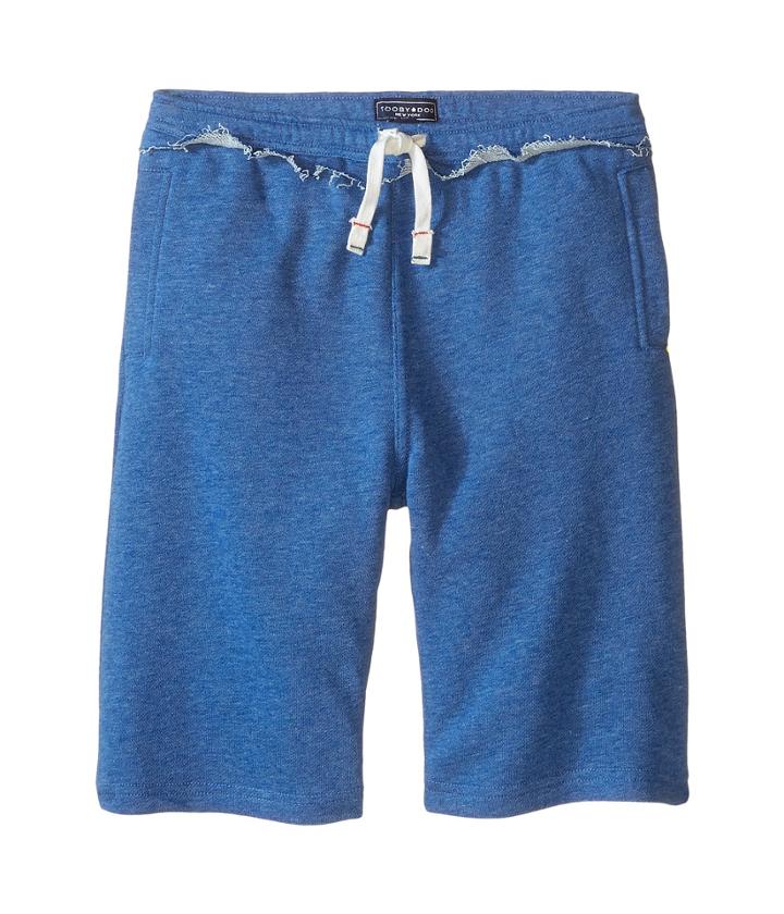 Toobydoo - Heather Blue Camp Shorts W/ White Tie