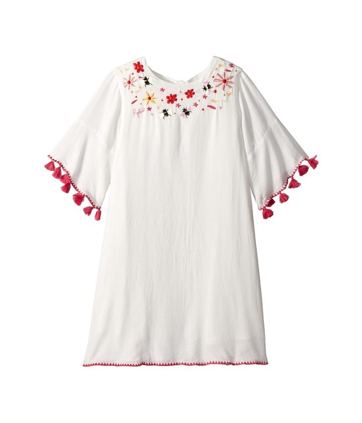 Sonia Rykiel Kids - Adama Bell Sleeve Dress W/ Floral Embroidery