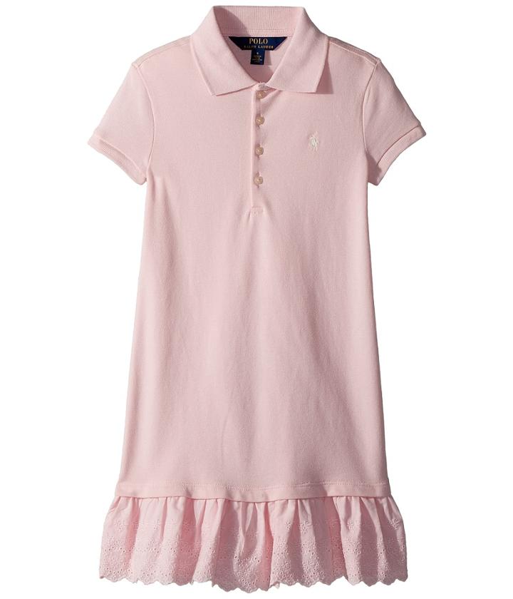 Polo Ralph Lauren Kids - Eyelet-hem Stretch Polo Dress