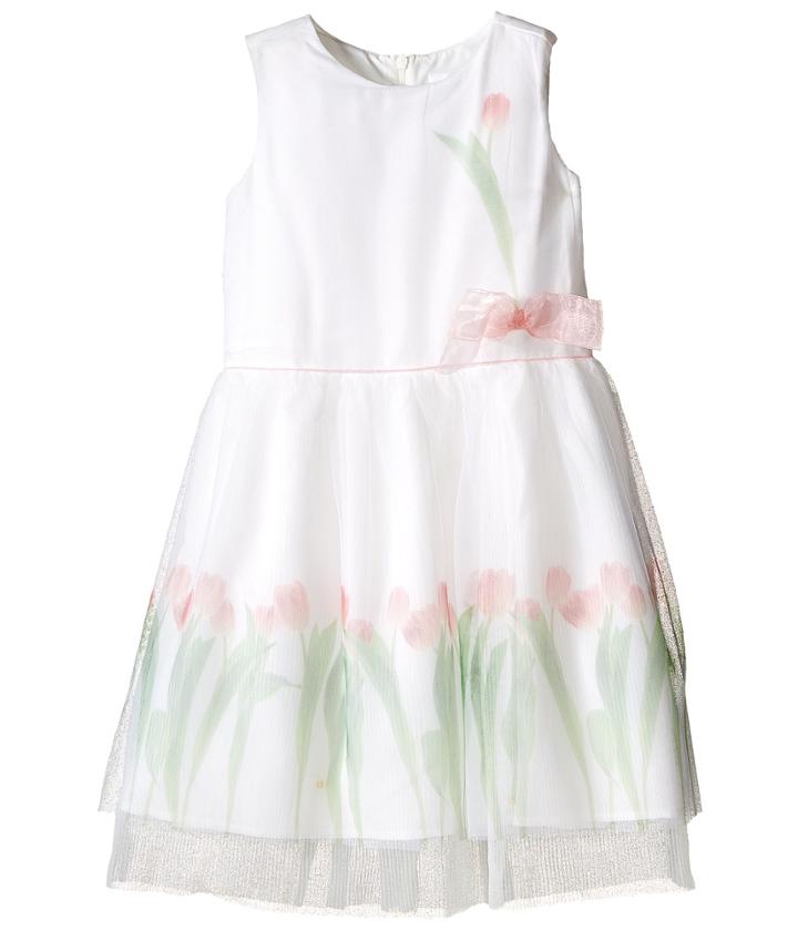 Us Angels - Sleeveless Mesh Popover W/ Tulip Photo Reel Print