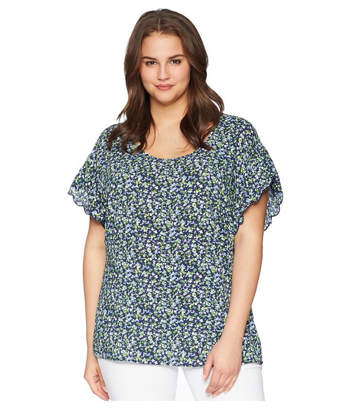 Michael Michael Kors - Plus Size Tiny Wildflower Top