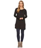 Mod-o-doc - Heavier Slub Jersey Long Sleeve Hooded Tunic With Rib Trim