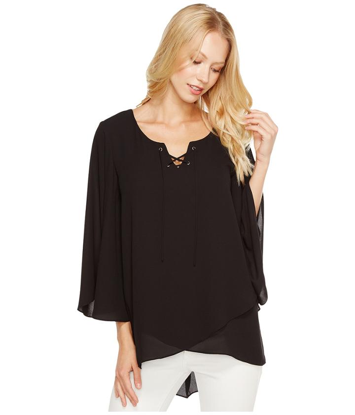 Karen Kane - Crossover Flare Sleeve Top