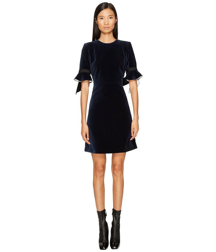 Sonia Rykiel - Velvet Short Sleeve Dress