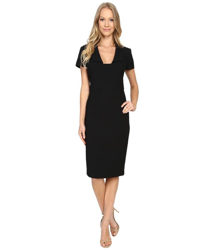 Badgley Mischka - Square Neck Sheath Dress