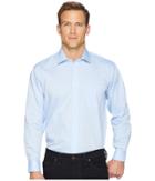 Magna Ready - Solid Magnetically-infused Pinpoint Dress Shirt- Spread Collar