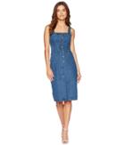 Bb Dakota - Lauren Button Front Denim Midi Dress