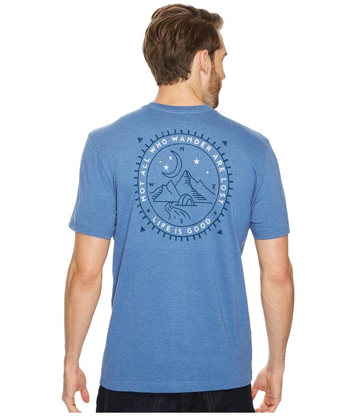 Life Is Good - Wander Compass Scene Pocket Crusher Tee