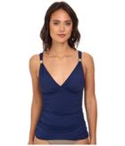 Lauren Ralph Lauren - Laguna Solids Shirred Surplice Tankini Top