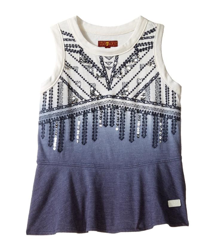 7 For All Mankind Kids - Short Sleeve Embellished Tee