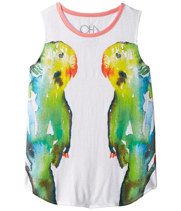 Chaser Kids - Vintage Jersey Mirrored Birds Tank Top