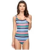 Tommy Bahama - Fete Stripe Laced Back One-piece