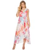 Calvin Klein - V-neck Floral High-low Maxi Cd8h635j
