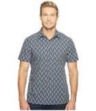 Perry Ellis - Short Sleeve Print On Print Shirt