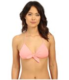 Shoshanna - Watermelon Solid Tie Front Top