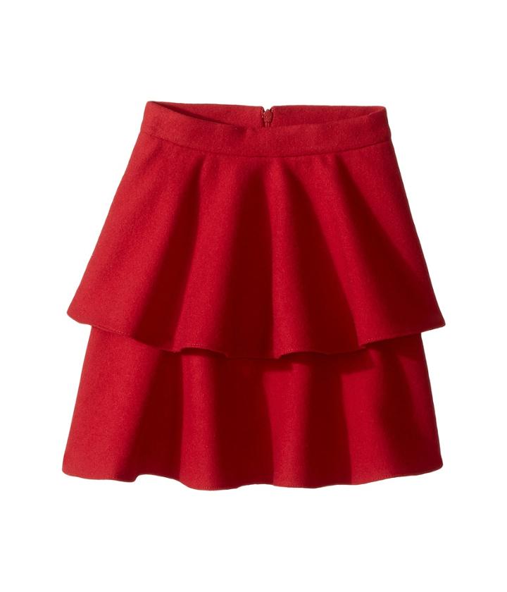 Oscar De La Renta Childrenswear - Wool Tiered Skirt