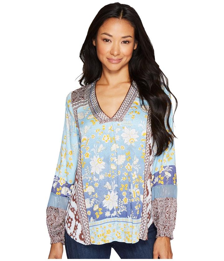 Hale Bob - A Fine Line Stretch Satin Woven Top