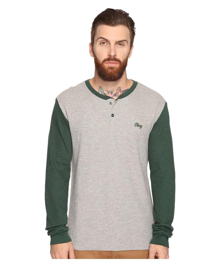 Obey - Note Long Sleeve Henley