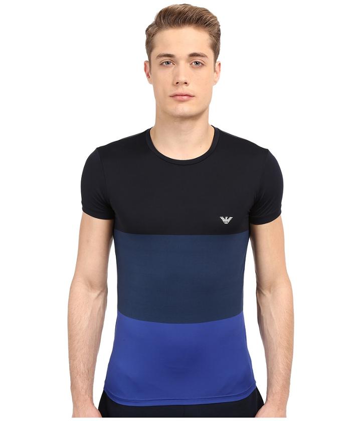 Emporio Armani - Color Block Microfiber Tee