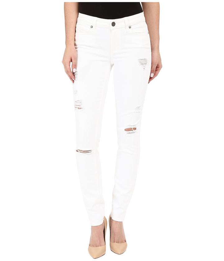 Paige - Verdugo Ultra Skinny In Optic White Destructed