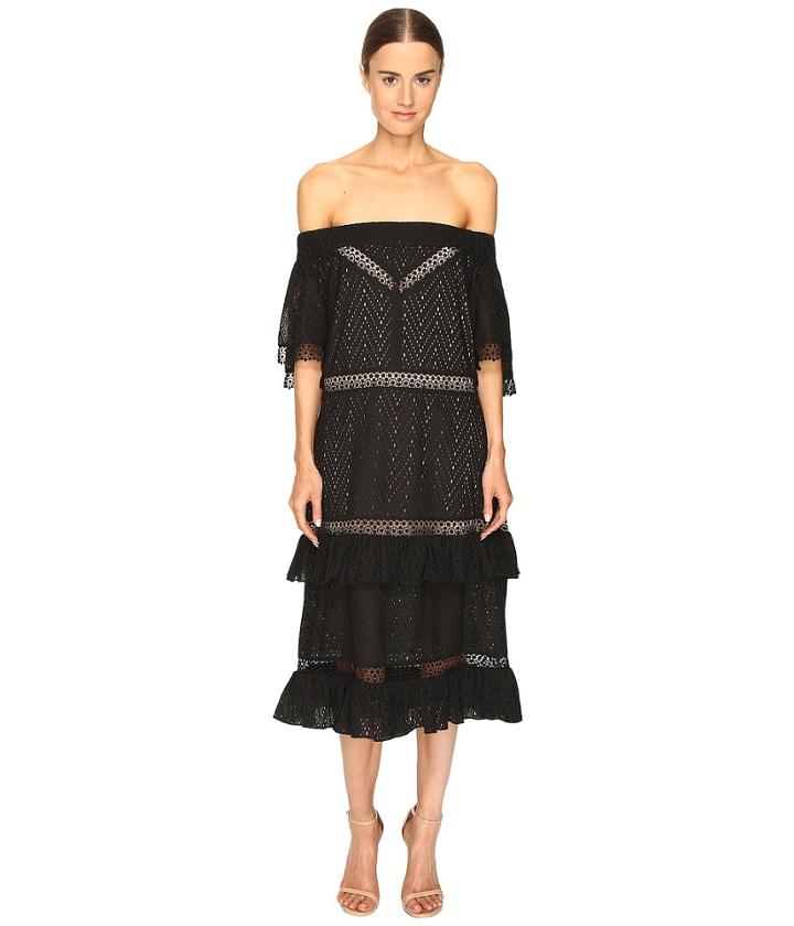Prabal Gurung - Off Shoulder Tiered Ruffle Dress
