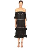 Prabal Gurung - Off Shoulder Tiered Ruffle Dress