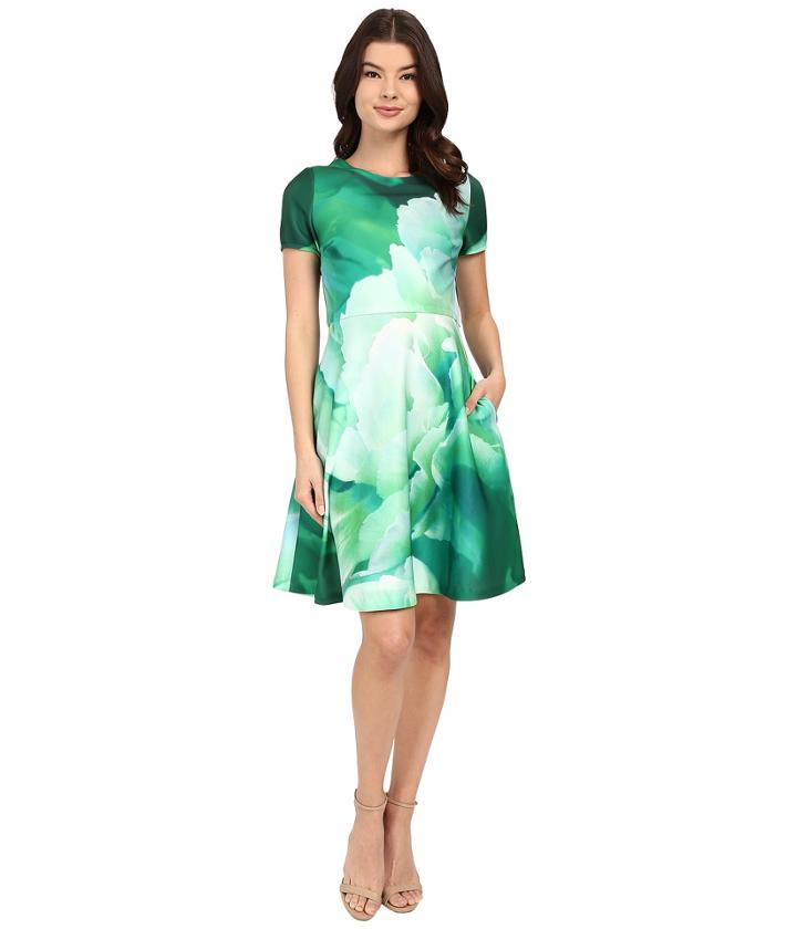 Christin Michaels - Lille Floral Scuba Dress