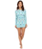 Tommy Bahama - Ikat Long-sleeve Rashguard Dress