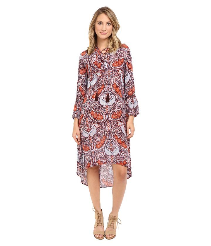 Brigitte Bailey - Else Bell Sleeve Dress With Crossed Tie Detail