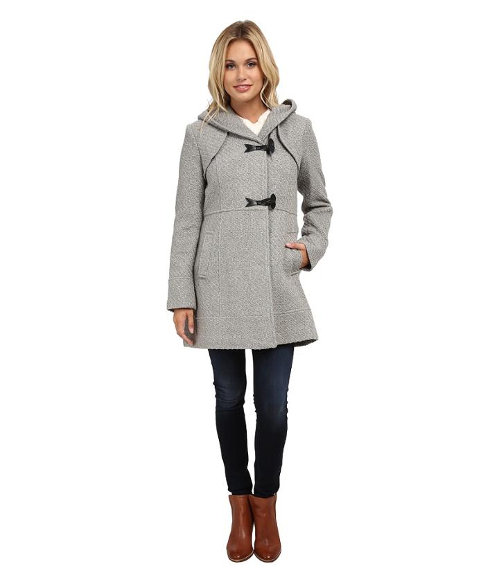 Jessica Simpson - Braided Wool Duffle Coat With Hood