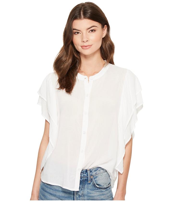 Splendid - Paradise Cove Ruffle Sleeve Top
