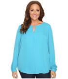 Stetson - Plus Size Poly Crepe V-neck Blouse