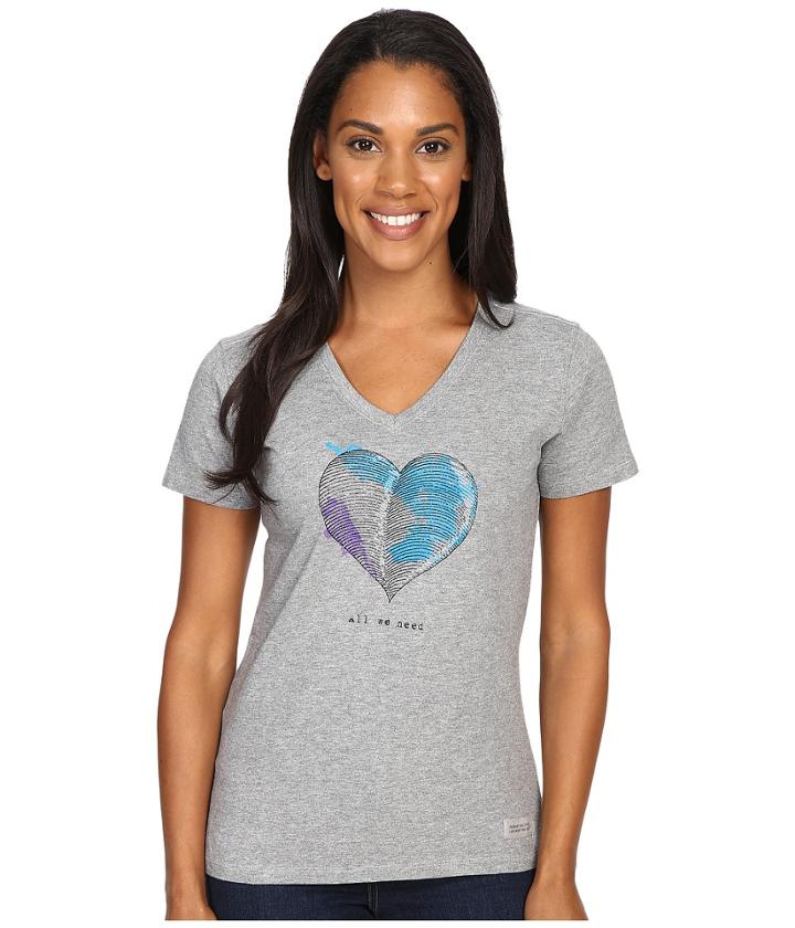 Life Is Good - Engraved All We Need Heart Crusher Vee