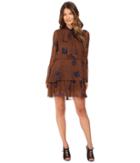 See By Chloe - Leopard Spot Tie Neck Dress