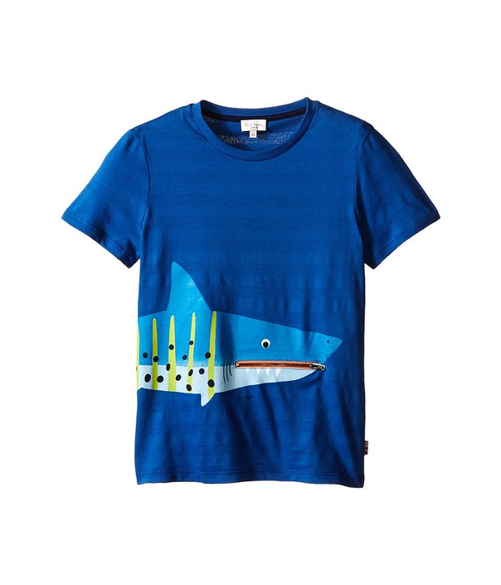 Paul Smith Junior - Shark With Tongue/pocket Tee Shirt