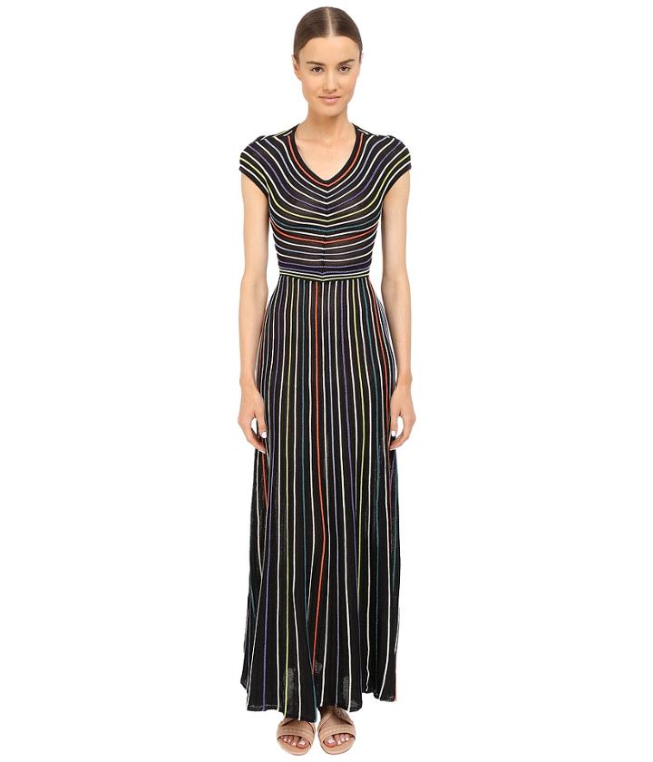 M Missoni - Lurex Micro Stripe Open Back