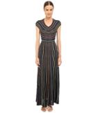 M Missoni - Lurex Micro Stripe Open Back