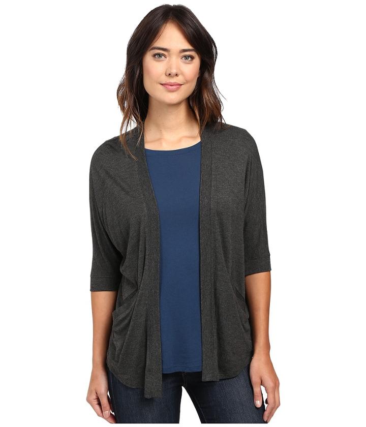 Lilla P - Liquid Terry Dolman Sleeve Open Cardigan
