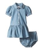 Ralph Lauren Baby - Short Sleeve Chambray Dress
