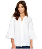 1.state - Bell Sleeve Button Down Blouse