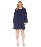 Michael Michael Kors - Plus Size Lace Inset Sheer Dress