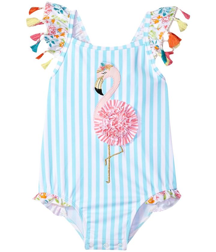 Mud Pie - Flamingo Tassel Swimsuit