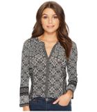 Lucky Brand - Geo Print Button Up Top