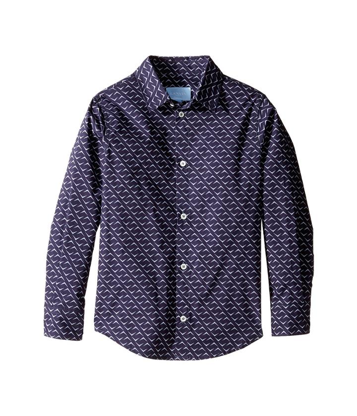 Lanvin Kids - All Over Print Long Sleeve Button Up Shirt