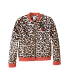 Little Marc Jacobs - Resort - Faux Fur Leopard Jacket With Cherry Patch