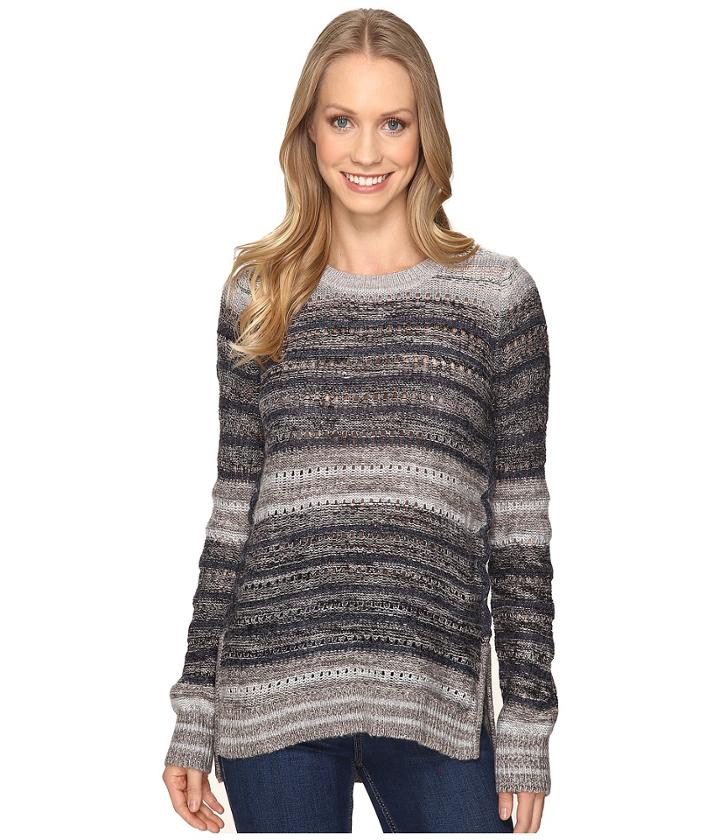 Lucky Brand - Striped Lace-up Pullover