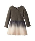 Splendid Littles - Long Sleeve Sweater Dip-dyed Tulle Dress