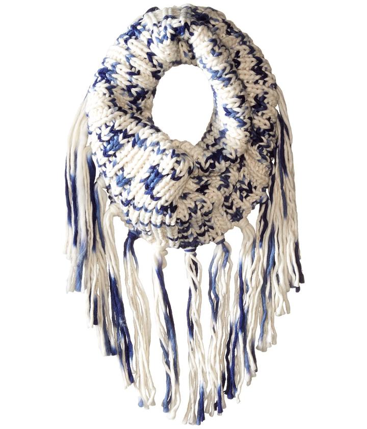 San Diego Hat Company - Bss1669 Crochet Knit Infinity Scarf With Fringe