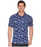 Bugatchi - Short Sleeve Three-button Knit Polo
