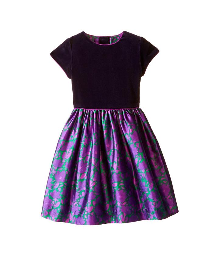 Oscar De La Renta Childrenswear - Brushstroke Fleur Mikado Dress